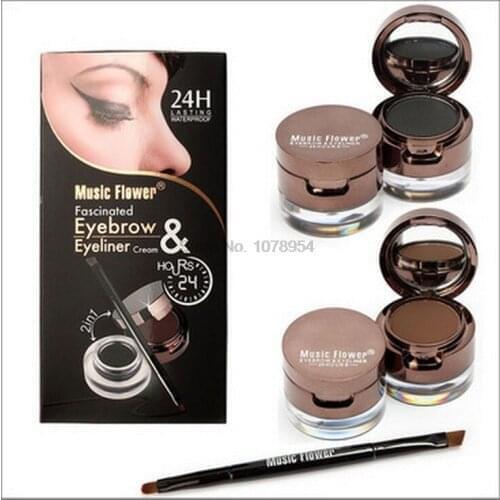 By ems or dhl 108sets Waterproof Eyeliner Gel Liquid Brush Set Eye Liner Makeup Cosmetic Beauty Tools