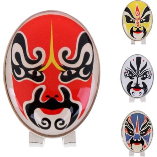 New Traditional Peking Opera Hat Clip Ball Marker Clip On Cap