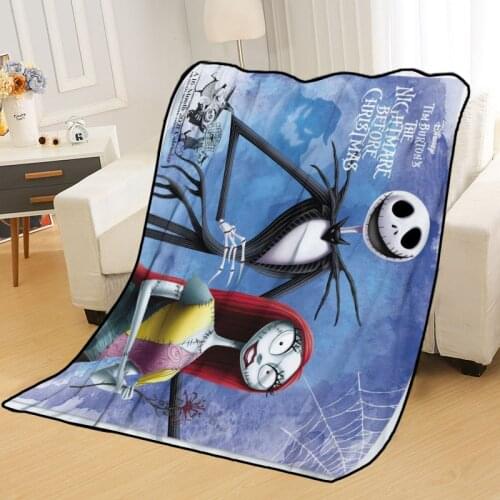Nightmare Before Christmas Blankets Printing Soft Blanket Throw On Home/Sofa/Bedding Portable Adult Travel Cover Blanket