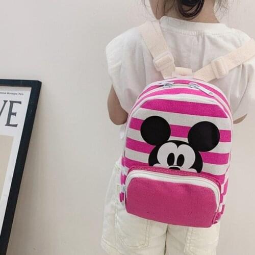 Disney Mickey Mouse Backpack Cartoon Kindergarten Preschool Children Schoolbags Cute Anime Boys Girls Kids Backpacks
