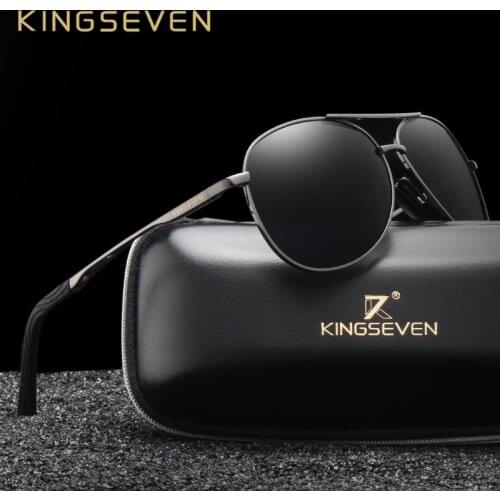KINGSEVEN Brand Fashion Mens UV400 Polarized Sunglasses Men Driving Shield Eyewear Sun Glasses Oculos Gafas N7013
