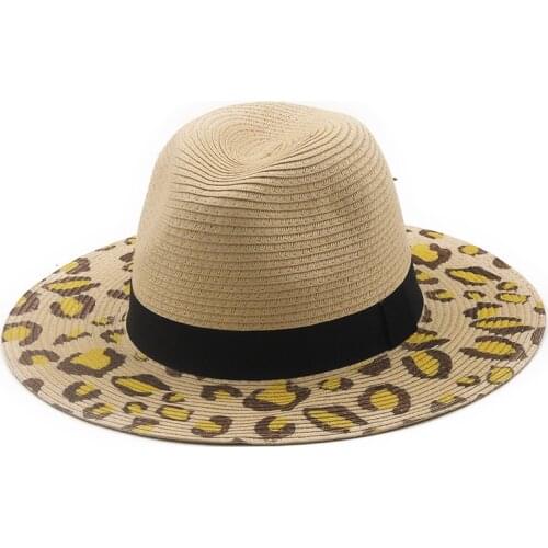 Handmade Summer Spring Panama Men Straw Hat Women Wide Brim Sun Protective Beach Jazz Trilby Cap Sombrero