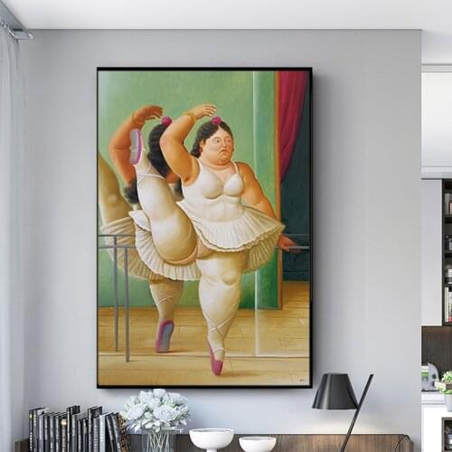 Modern Art Q Version Fat Girl Canvas Painting Nordic Posters and Prints Wall Art Picture for Living Room Home Decoration Cuadros