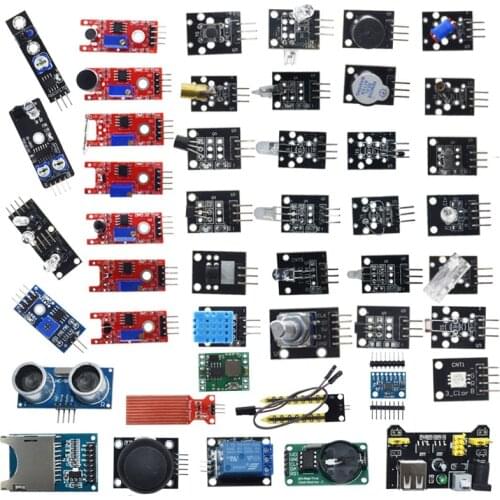 For arduino 45 in 1 Sensors Modules Starter Kit better than 37in1 sensor kit 37 in 1 Sensor Kit UNO R3 MEGA2560