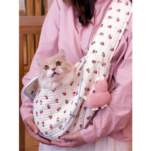 Sling Pet Bag for Small Dogs and Cats Carry Bag Pet Shoulder Bag Handmade Pet Dog Puppy Kitten Carrier Outdoor Travel Handbag