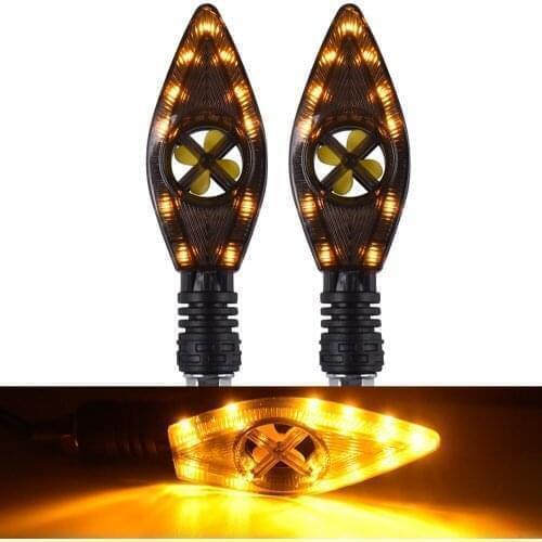 Motorcycle Turn Signal Lights Moto Amber Indicators Flash Flowing Lamp For yamaha aerox155 mt03 aerox 155 yz 125 fz8 xsr700