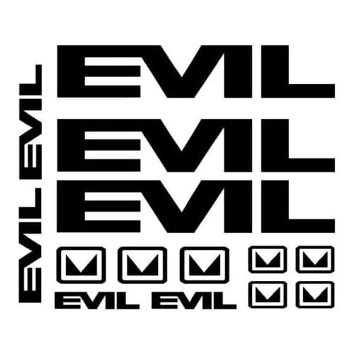 For 1Set Evil Bike Universal Decals Set 14 DH MTB Covert Bandit Blindside Freeride Car Styling