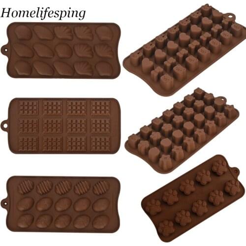 3D mold DIY best New Silicone Chocolate Mold Chocolate baking Tools Non-stick Silicone cake mold Jelly and Candy Mold