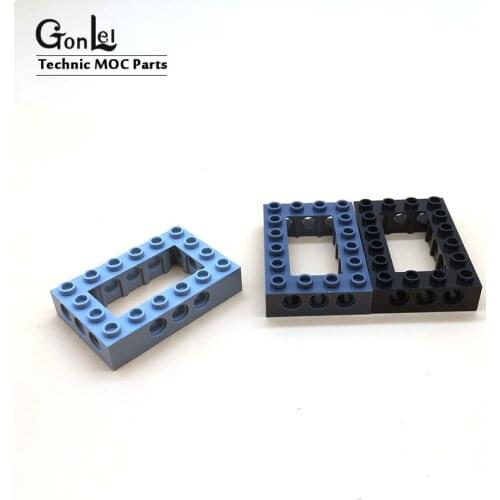 5Pcs/lot High-Tech Bricks MOC Parts 32531 Beams Frame Brick 4 x 6 Open Center Building Blocks Bricks DIY Parts Toys Gifts