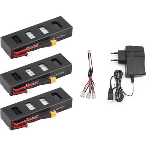 7.4v Battery Charger For MJX R/C Bugs 3 B3 7.4V 1800mah 25C Li-po Battery for MJX B3 RC Quadcopter Drone Spare Parts Accessories