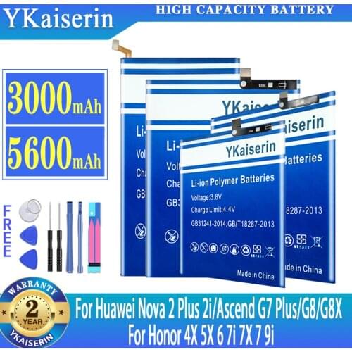 Battery HB416683ECW For Huawei Nexus 7 Ascend P7 G7 G7 Plus Mediapad S7 For Honor 7 7X 7C 7i Mate7 G7TL100 XG10 Mate 10 batterie