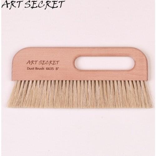 New Dust brush horses tail hair taklon hair wooden handle 6635 #8