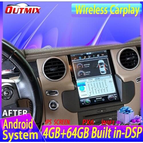 Car radio audio 2 din android stereo receiver for-Land Rover Discovery 4 LR4 2009-16 Vertical stereo video Multimedia dvd player