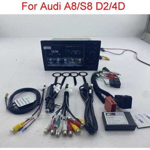 Car Android Radio Multimedia System For Audi A8/S8 D2/4D 1994-2003 Auto Stereo GPS Navigation Player HD Screen