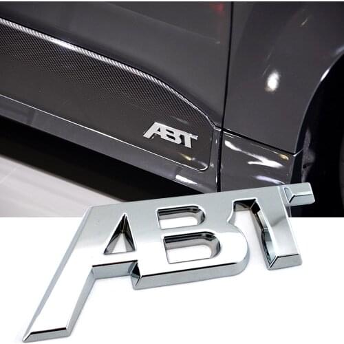 Side Fender Trunk ABT Emblem Logo Sticker For Audi Volkswagen Skoda Seat Golf Arteon T-Roc CC Octavia Kodiaq Leon Car Styling