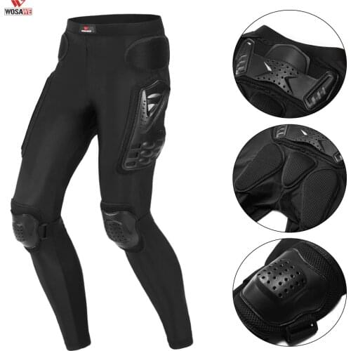 WOSAWE Motorcycle Riding Pants With Armor Knee Hip Pads Motocross Racing Pants Motorbike Cycling Trousers Armor Protective Pants