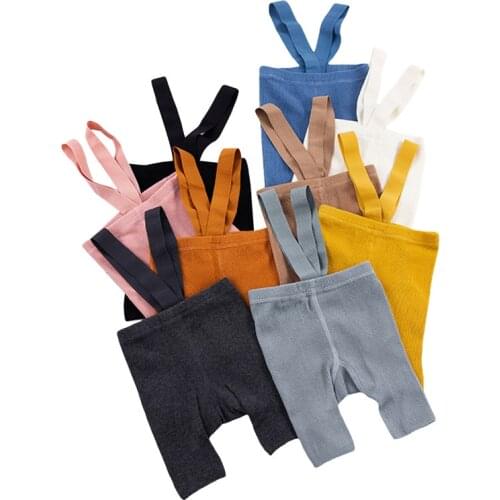 Breathable Cotton Baby Pantyhose Newborn Baby Pants High Waist Cross Straped Baby Leggings Baby Boys Girls Shorts Pants
