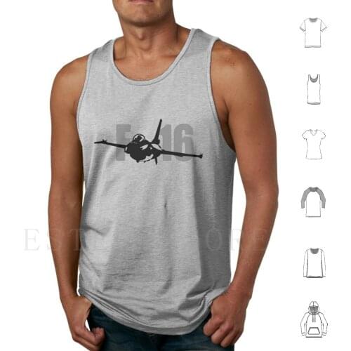 F-16 Fighting Falcon Tank Tops Vest Cotton Pilot Fighting Falcon Plane F 16 F 16 Fighting Falcon Fighter Jet Jet Sibosssr Plans