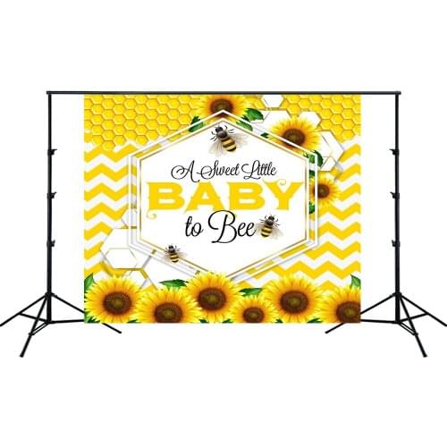 A Sweet Little Baby To Bee Themed Baby Shower Backdrop Party Banner Photo Background Cake Table Scene Setter Wall Decorations