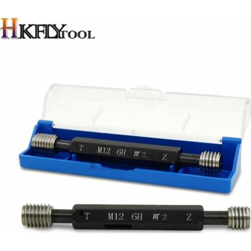 Thread Plug Gauge Double Screw Thread Plug Gauge or Taper Shank Thread Plug GaugeM11 M12 M14 M15 M16 M18*2*1.5*1