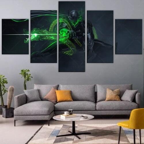 Genji Ultron Overwatch Games Art Wall Paintings Canvas poster and print Bedroom Wall for living room home Decor Painting framed