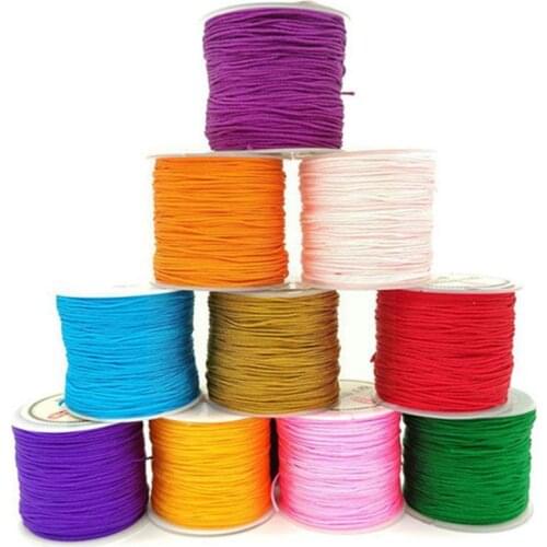 Chinese Knot Tassel Line Jewelry Line a Diy Braided Pendant Braided Lanyard Jewelry Wire Rope Line Bracelet Red Rope C5M7