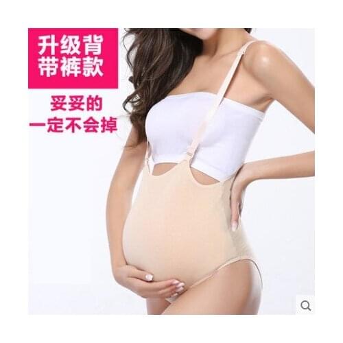 2-3 Month 3-4 Month 5-6 Month Comfortable Realistic Silicone Artificial Belly,fake Belly for False Pregnancy with Belly Bag
