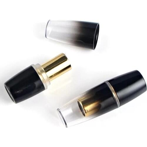 Gradient Black Lip Balm Containers Maquillage Empty Sexy Waterproof Batom Lipstick Tubes Cosmetic Refillable Bottles 20pcs/lot