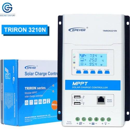 Epever 30A MPPT solar Charge Controller TRIRON 3210N Solar Regulator 12V/24V Max.PV Input Power 390W/12V 780W/24V