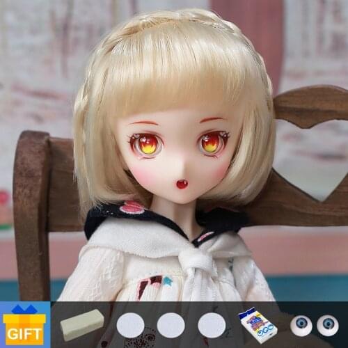 SQ Lab Ren Chibi cartoon doll bjd quadratic element 1/6 movable joint fullset complete professional makeup Fashion Toys Gifts