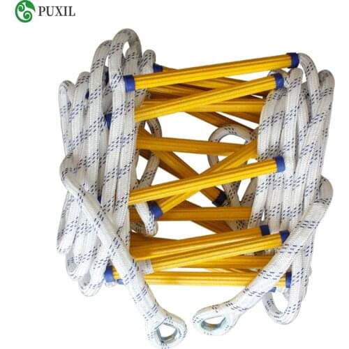 New 5M improved escape ladder wear-resistant reinforced non-slip soft fire inspection ladder rope ladder 18-20MM
