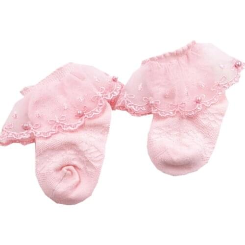 Cute Baby Girl Lace Socks Toddler Girl Flounce Princess Socks Newborn Cotton Thin Stocking