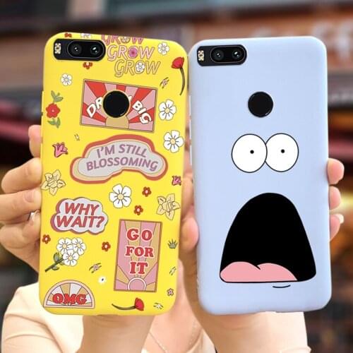 Cute Cartoon Cover For Xiaomi Mi A1 5X Case Soft Silicone Phone Cases For Xiaomi Mi 5X A1 MiA1 Mi5X Back Cover Full Bumper Coque
