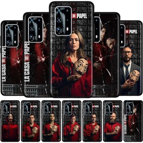 La Casa papel Heist House Paper Soft Case for Huawei P40 P30 Pro P20 Lite 2019 P10 Silicone Phone Coque P40Lite E Tpu Funda Capa