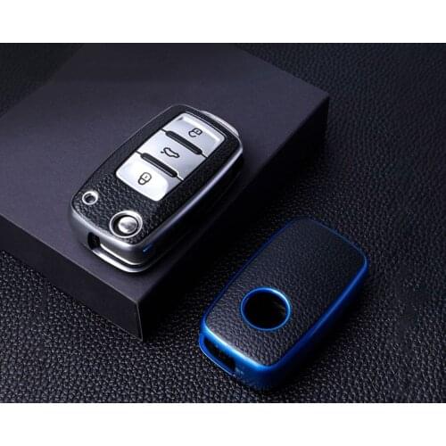 Soft TPU Car Key Cover Case for VW Polo Golf Passat for Skoda Octavia A5 Bora Jetta Seat Ibiza Leon Accessories Auto Key