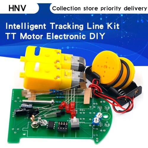 D2-1 DIY Kit Intelligent Tracking Line Smart Car Kit TT Motor Electronic DIY Kit Smart Patrol Automobile Parts DIY Electronic