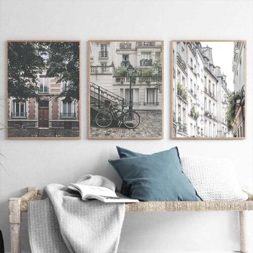 European Landscape Wall Art Poster Print Retro Architecture Street Canvas Painting Nordic Decorative Pictures for Living Room