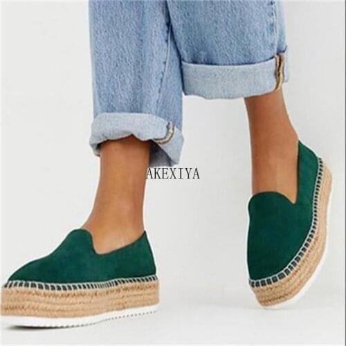 2021 Autumn New Womens Shoes Fashion European and American Round Toe Fisherman Shoes Womens Thick Sole Single Shoes Women