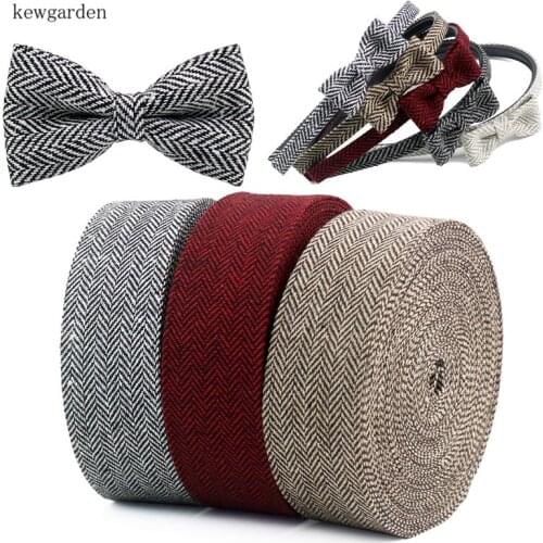 Kewgarden Geometric Stripe Pattern Linen Fabric Layering Cloth Ribbons 50mm 25mm 10mm Handmade Tape DIY Bow tie Riband 5m/lot