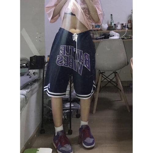 Women Men Sports Five Shorts Black Red Yellow Green Anti-pilling Breathable Quick-drying Loose Fitness Basketball Five Shorts