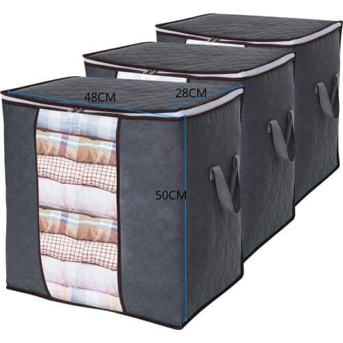 Bedroom Quilt Storage Bag Non-woven Storage Organizer Clothes Fabric Bed Storage Box bags for women designer handbags purse bags