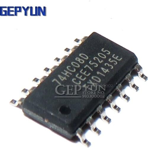 10PCS 74HC08D 74HC08 SOP14 SOP SN74HC08DR SN74HC08 SMD Gepyun