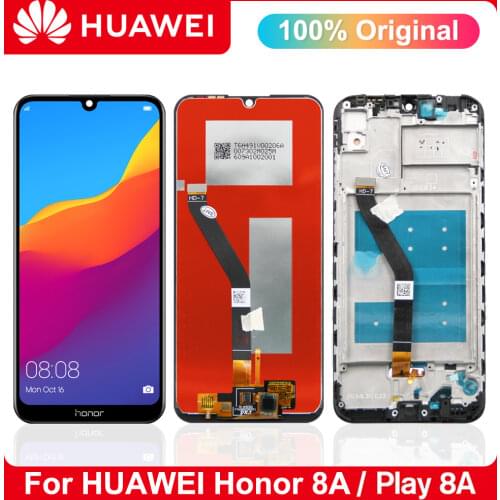 100% Original HuaweiI Honor play 8A LCD Y6 2019 Display MRD-LX1/LX3 Touch Screen Digitizer Assembly Replacemen JAT-L09, JAT-L29