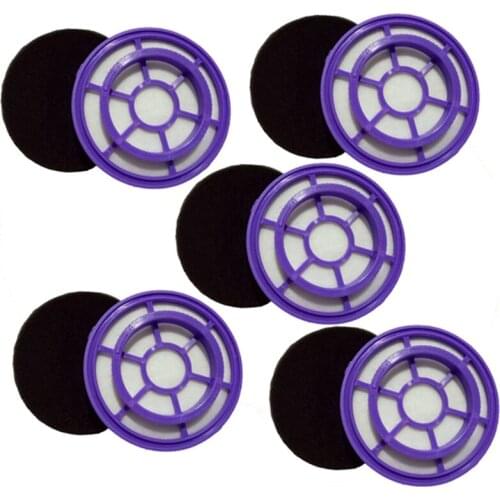 For PUPPYOO D-526 Vacuum Cleaner HEPA Filter D526 Dust Filters Replacement Parts Vacuum Cleaner Accessories, 5 Pack