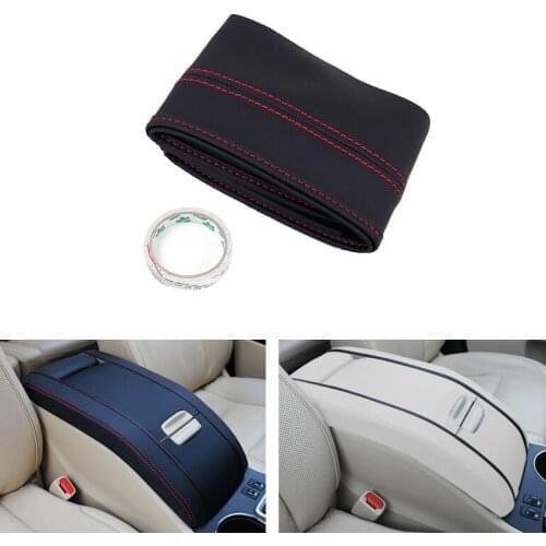 5pcs Microfiber Leather Interior Car Center Armrest Box Pad Cover Protective Trim For Toyota Highlander 2015 2016 2017 2018