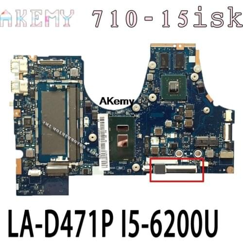 710-15motherboard For Lenovo Yoga 710-15isk 710-15ikb BIUY2_Y3 LA-D471P laptop motherboard I5-6200U GT940M 2G 100% Test OK