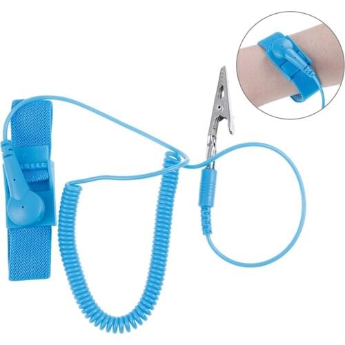 Anti Static Bracelet Electrostatic Cordless Wireless Adjustable ESD Discharge Cable Wrist Band Strap Hand With Spare Wristband