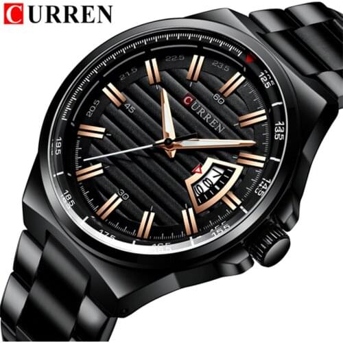 CURREN Men Watches New Top Brand Luxury Militray Sport Quartz Watch Men Waterproof Male Stainless Steel Clock Relogio Masculino
