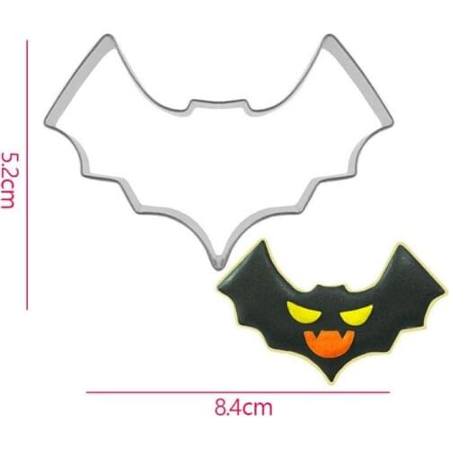 Stainless Steel Halloween Bat Ghost Cookie Cutter Cake Decorating Fondant Cutters Tool Cookies Biscoito Mold Baking Tool
