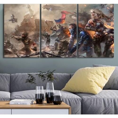 HD Digital Artwork Illlustration Paintings Girl City War Warrior Ruin Revolution Video Games Art Frameless Painting Wall Art